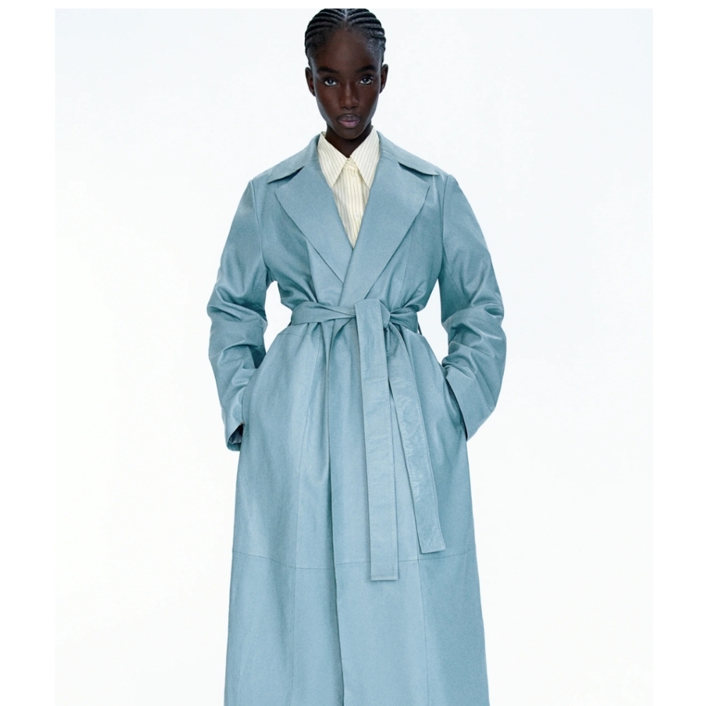 H&M studio Leather Coat